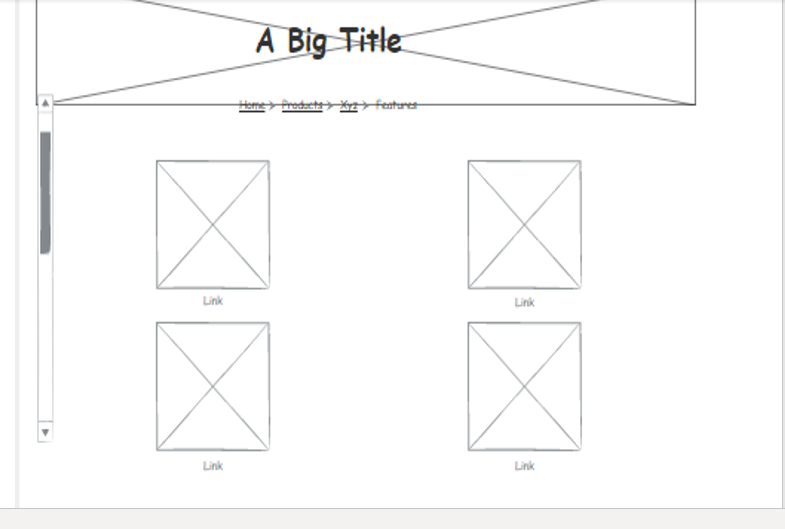 Image of portfolio wireframe